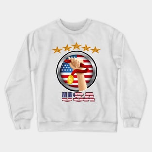 USA first place in sports Crewneck Sweatshirt